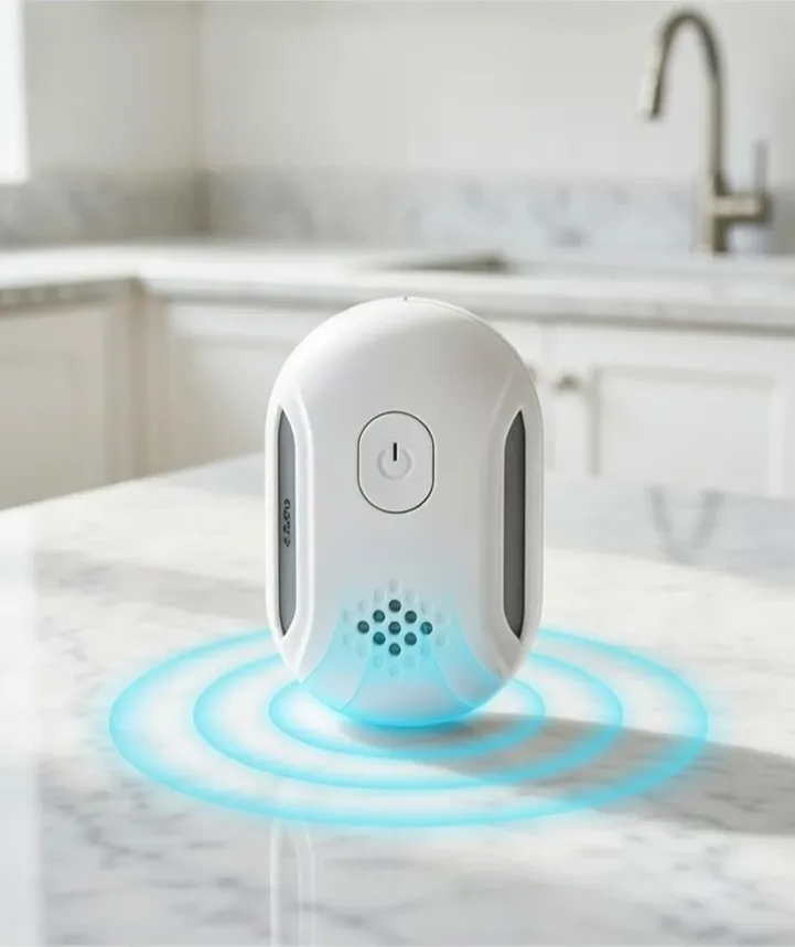 Official Vermix Pulse Pro device showing the sleek plug-in design for chemical-free pest control