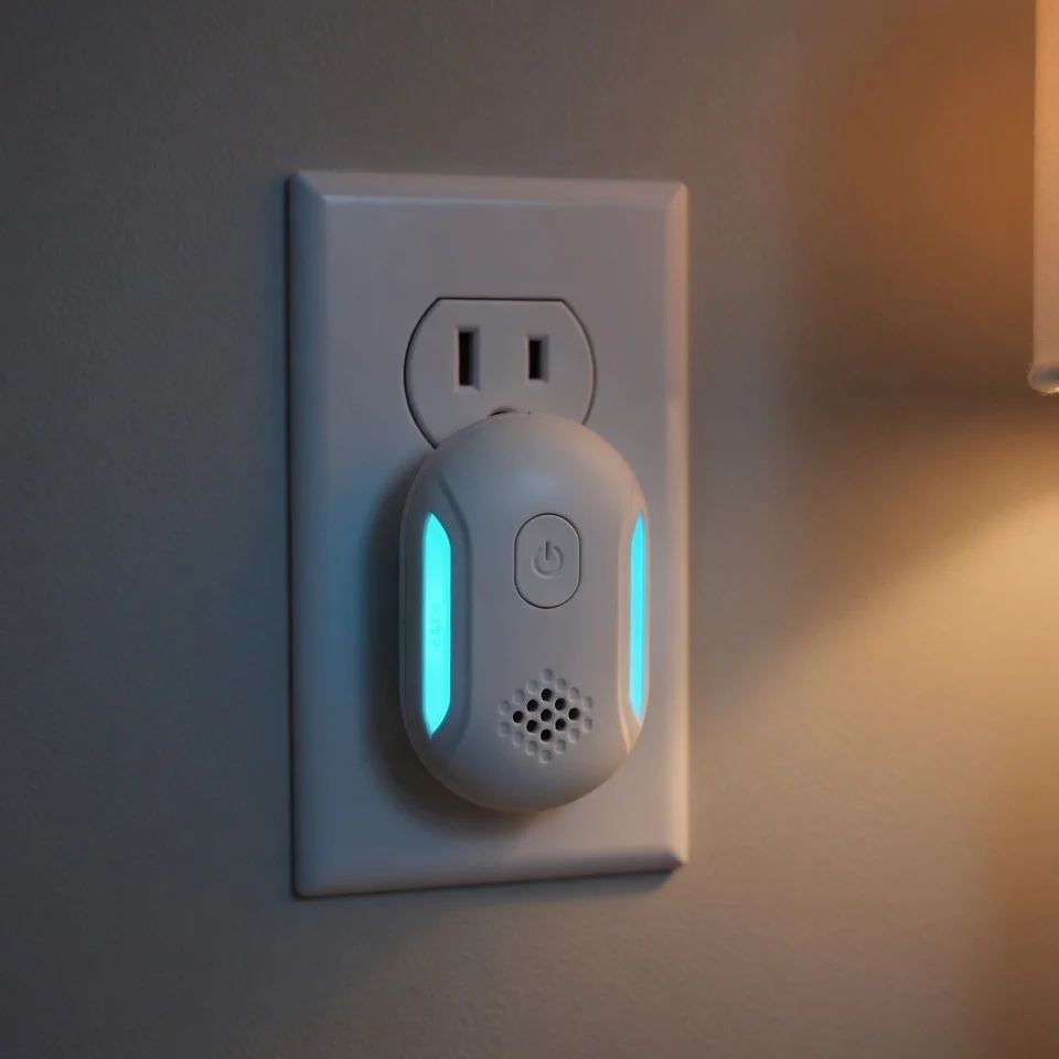 Vermix Pulse Pro user Greg B. from Arizona showing the device installed in a wall socket